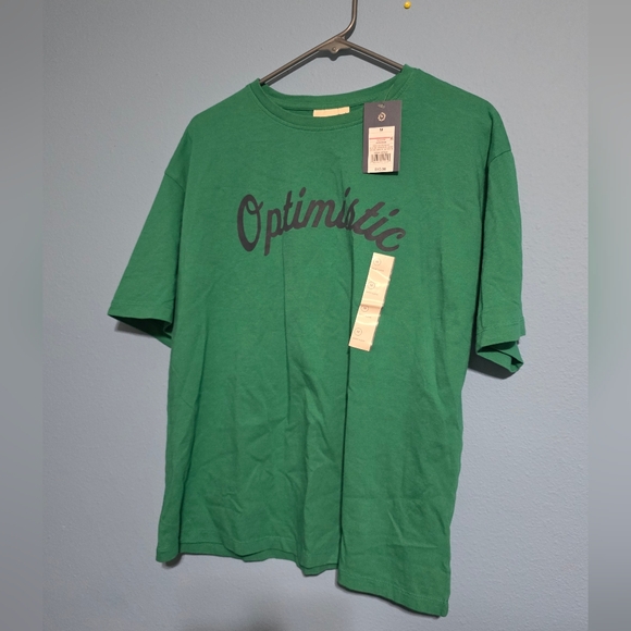 Universal Thread Tops - Optimistic Green Crewneck Graphic T-Shirt by Universal Thread Nwt Medium